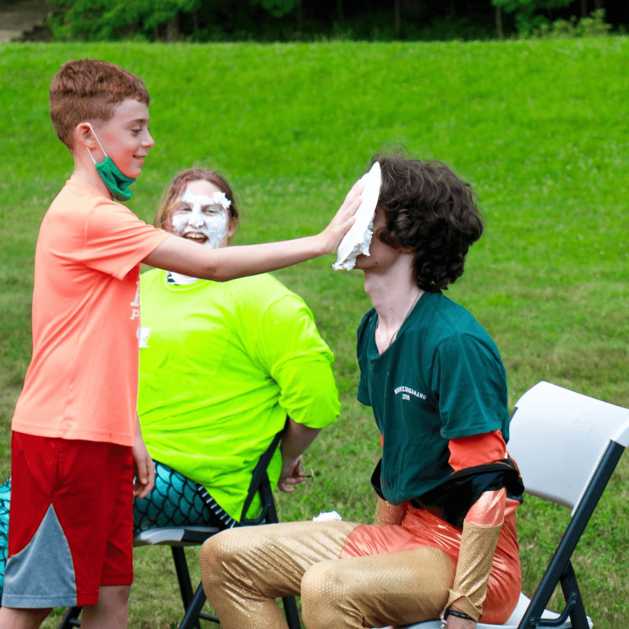 Me getting pied in the face by a youth